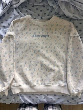 Snow Angel Light Blue & Cream Cozy Sweatset